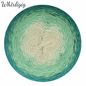 Scheepjes Whirligig 205 teal to ombré - Wol Garencakes