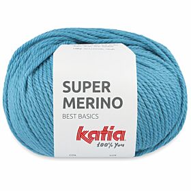 Katia Super Merino - 21 waterblauw - Wol/Acryl Garen