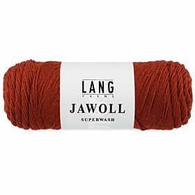 Lang Yarns Jawoll Superwash 215 terracotta / hazelnootbruin / noga - Sokkenwol Garen