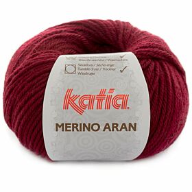 Katia Merino Aran 23 donker wijnrood - Merinogaren