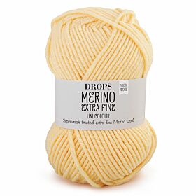 DROPS Merino Extra Fine Uni Colour - 24 lichtgeel - Wol & Garen