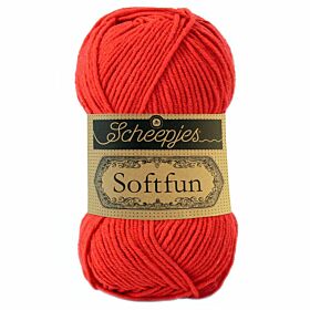 Scheepjes Softfun 2410 rood - Katoen/Acryl Garen