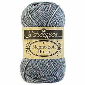 Scheepjes Merino Soft Brush - 252 toorop / grijs - Wol Garen