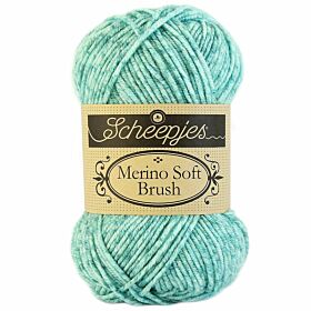 Scheepjes Merino Soft Brush - 254 israels / turkooisblauw - Wol Garen