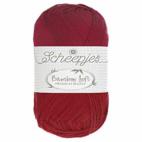 Scheepjes Bamboo Soft 259 majestic red / donkerrood - Bamboe/Katoen Garen