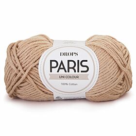 DROPS Paris 26 donkerbeige / camel (Uni Colour) - Katoen Garen