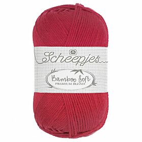 Scheepjes Bamboo Soft 262 hot berry / rood - Bamboe/Katoen Garen