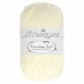 Scheepjes Bamboo Soft 265 rich cream / naturel / ecru Bamboe/Katoen Garen