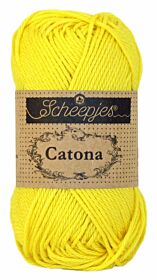 Scheepjes Catona 50 gram - 280 lemon / geel - Katoen Garen