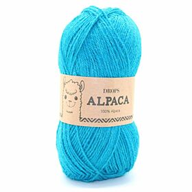 DROPS Alpaca Uni Colour - 2919 licht petroleum - Wol Garen 1