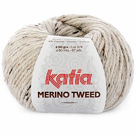 Katia Merino Tweed 300 ecru - Merinogaren