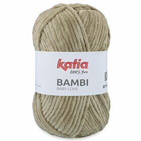 Katia Bambi 306 camel / lichtbruin - Chenille Garen