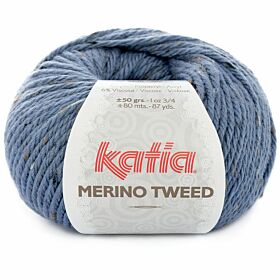 Katia Merino Tweed 306 lichtblauw - Merinogaren tweedwol