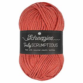 Scheepjes Truly Scrumptious 309 Strawb. Shortcake / rood - Garen van gerecyclede plastic flessen