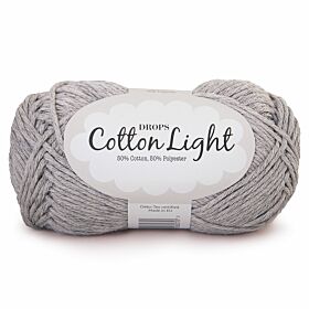 DROPS Cotton Light Uni Colour - 31 parelgrijs - Katoen/Polyester Garen