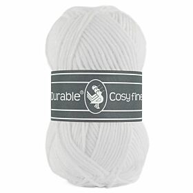 Durable Cosy Fine 310 white / wit - Katoen/Acryl Garen