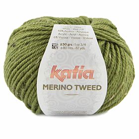 Katia Merino Tweed 317 bosgroen - Merinogaren