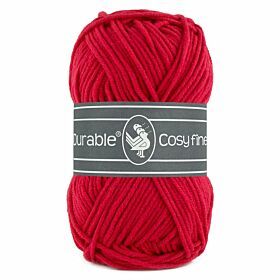 Durable Cosy Fine 317 deep red / dieprood - Katoen/Acryl Garen