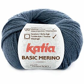 Katia Basic Merino 32 donker denimblauw - Wol/Acryl Garen