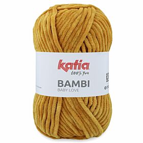 Katia Bambi 320 mosterdgeel - Chenille Garen