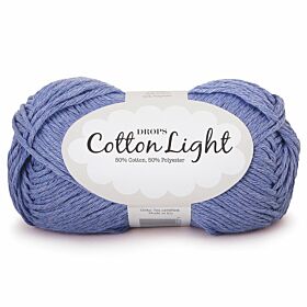 DROPS Cotton Light Uni Colour - 34 licht denimblauw - Katoen/Polyester Garen
