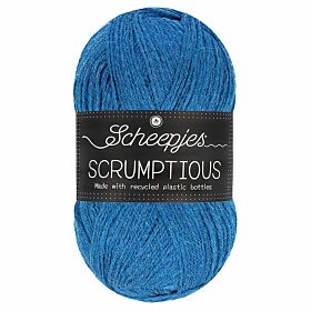 Scheepjes Scrumptious 342 Cocon. Spirulina Cheesec. / kobaltblauw - Gerecycled polyester/acryl garen