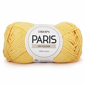 DROPS Paris Uni Colour - 35 vanillegeel - Katoen Garen