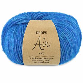 DROPS Air 37 bluebird / kobaltblauw (Mix) - alpacawol garen