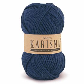 DROPS Karisma Uni Colour - 37 donkerblauw/groen - Wol & Garen