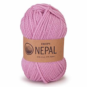DROPS Nepal Uni Colour - 3720 roze - Wol & Garen