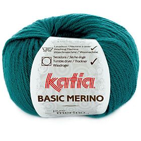 Katia Basic Merino - 39 groenblauw - Wol/Acryl Garen 1