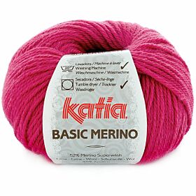 Katia Basic Merino 40 licht fuchsia - Wol/Acryl Garen