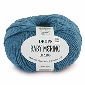 DROPS Baby Merino Uni Colour - 42 petroleum - Wol & Garen