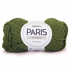 DROPS Paris 43 bosgroen / forest (Uni Colour) - Katoen Garen