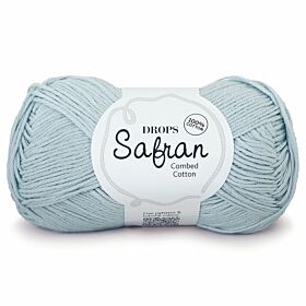 DROPS Safran Uni Colour - 50 mint / ijsblauw - Katoen Garen
