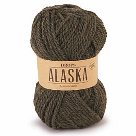 DROPS Alaska 51 olijfgroen (Uni Colour) - Wol Garen