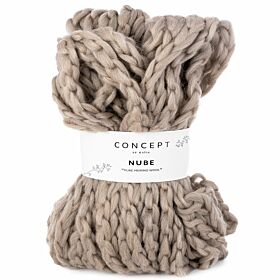 Katia Concept Nube 53 beige / reebruin - Dik Merinowol Garen