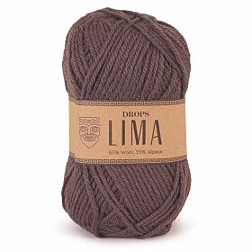 DROPS Lima Uni Colour - 5610 bruin - Wol & Garen