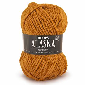 DROPS Alaska 58 mosterd / donkergeel (Uni Colour) - Wol Garen