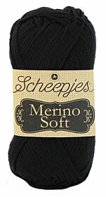Scheepjeswol Merino Soft 601 pollock / zwart - merinoswol garens