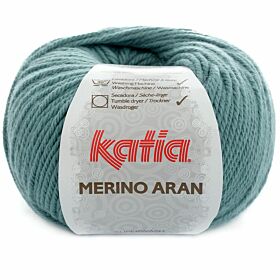 Katia Merino Aran 65 zeegroen / pastelturquoise - Merinogaren