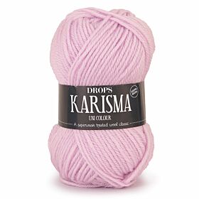DROPS Karisma Uni Colour - 66 licht pastelroze - Wol & Garen