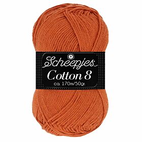 Scheepjes Cotton 8 - 671 roestbruin - Katoen Garen