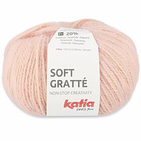 Katia Soft Gratté 68 lichtroze - Mohair-Look Acryl Garen