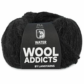 WoolAddicts Water 70 antraciet / donkergrijs - Alpacawol Garen