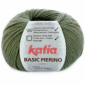 Katia Basic Merino 70 kakigroen - Wol/Acryl Garen