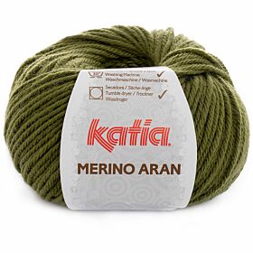 Katia Merino Aran 70 olijfgroen - Merinogaren