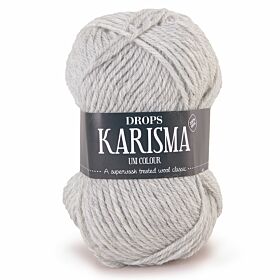 DROPS Karisma Mix - 72 licht parelgrijs - Wol & Garen