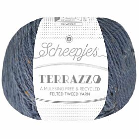 Scheepjes Terrazzo - 732 acciaio - Gerecyclede Tweedwol
