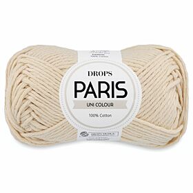 DROPS Paris 75 room / creme (Uni Colour) - Katoen Garen